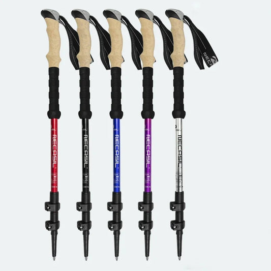 2PCS Telescopic Trekking Poles Walking Sticks