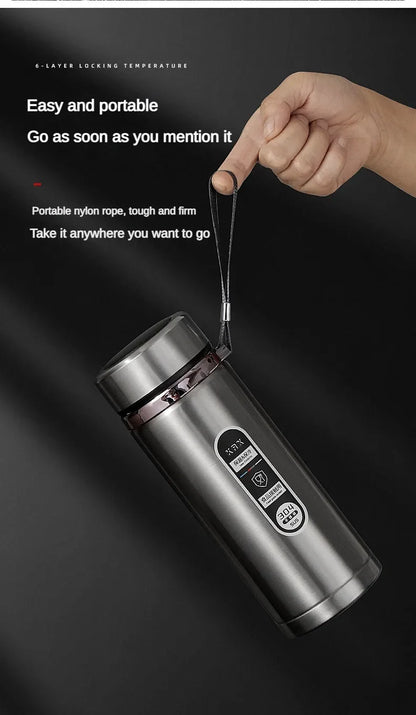500ML-1Liter Stainless Steel Thermos Bottle with LED Temperature Display