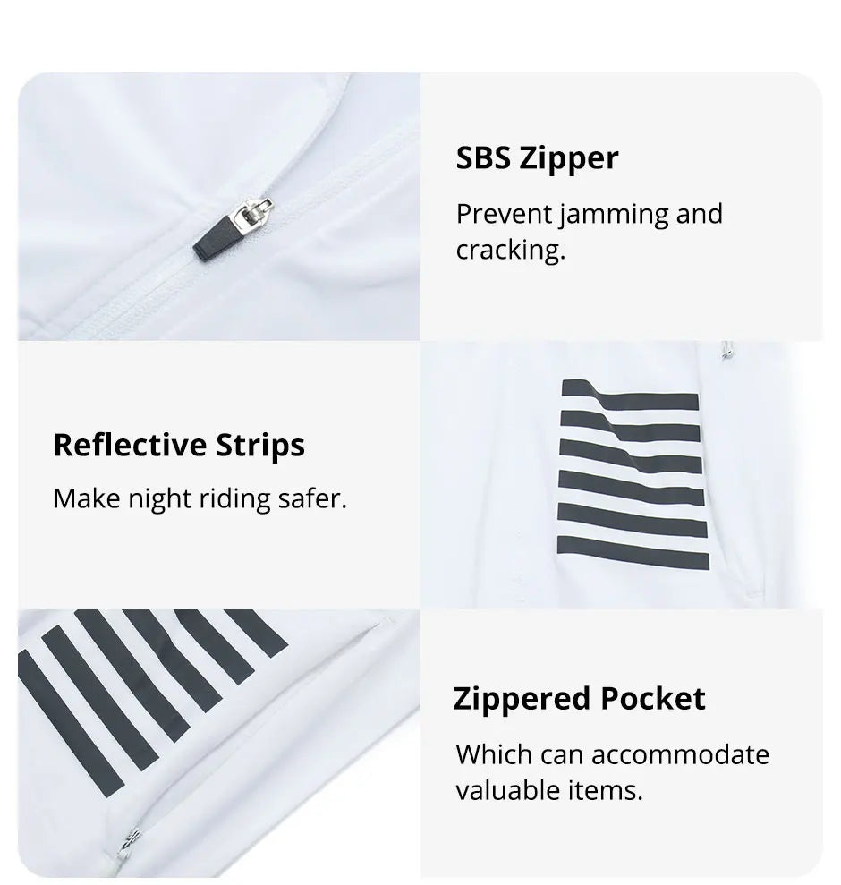 Short Sleeve Reflective Cycling Jersey for Men