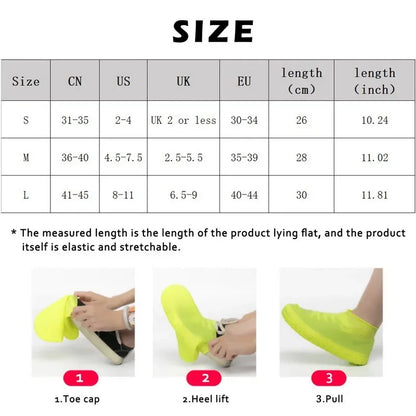 Silicone WaterProof  Slip-resistant Shoe Covers