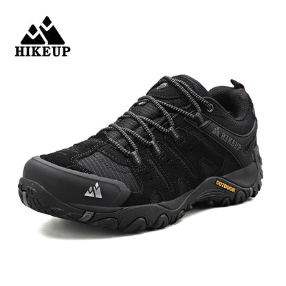 HIKEUP Suede Leather Men's Hiking Trekking Shoes