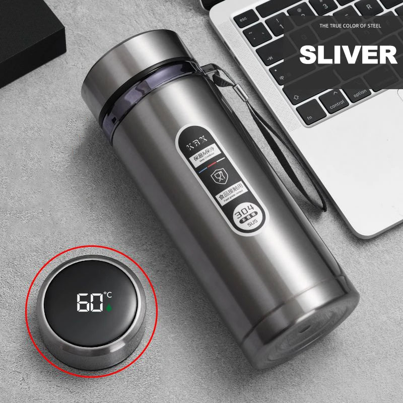 500ML-1Liter Stainless Steel Thermos Bottle with LED Temperature Display