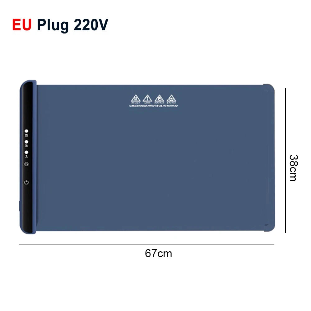 Foldable Electric Warming Tray Mat with 3 Temp Setting