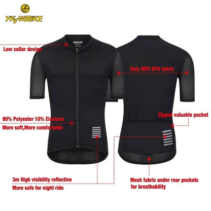 Short Sleeve Reflective Cycling Jersey for Men