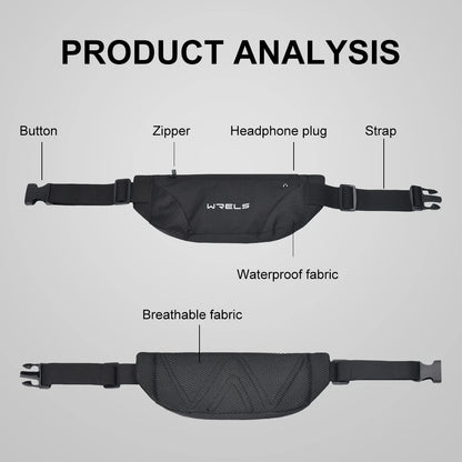Ultra-thin  Waterproof Outdoor Running Fitness Waist Bag Mobile Phone Bag