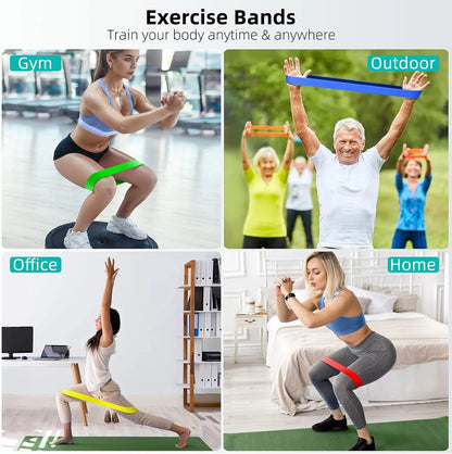 TPE Rubber Resistance Bands Fitness Set
