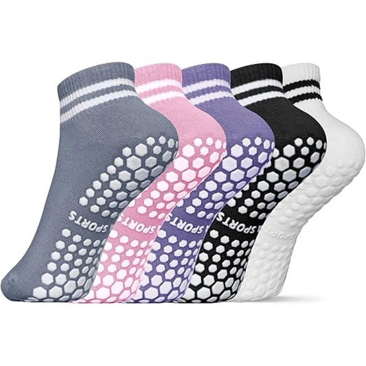 Non-slip Pilates Yoga Athletic Grip Socks for Women