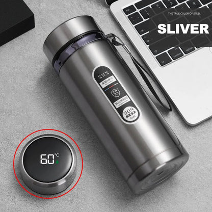 500ML - 1Liter Stainless Steel Thermos Bottle with LED Temperature Display - Xnest