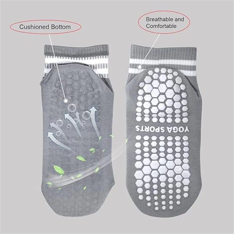Non - slip Pilates Yoga Athletic Grip Socks for Women - Xnest