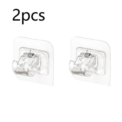 Adjustable Nail - Free Self Adhesive Curtain Rod Clip - Xnest