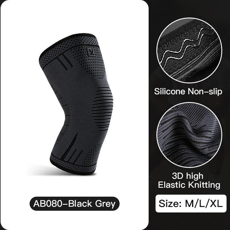1 Pcs Compression Knee Support Sleeve Elastic Breathable Knee Pads - Xnest