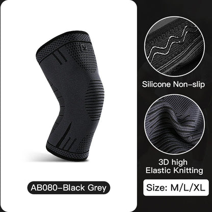 1 Pcs Compression Knee Support Sleeve Elastic Breathable Knee Pads - Xnest