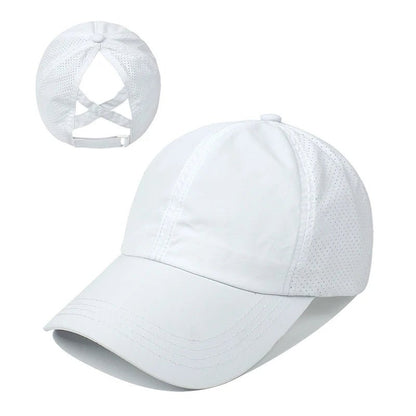 Solid Color Baseball Golf Sport Leisure Caps for Women - Xnest