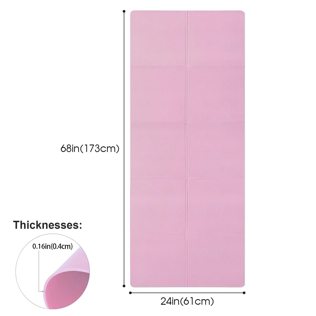 4MM Thick EVA Anti - Slip Yoga Mats Sport Fitness Mat - Xnest