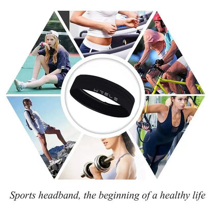 Elastic Sweat Absorption Quick Dry Sports Workout Headbands - Xnest