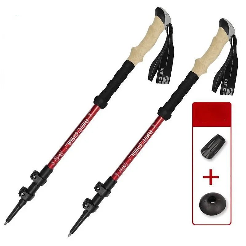 2PCS Telescopic Trekking Poles Walking Sticks - Xnest