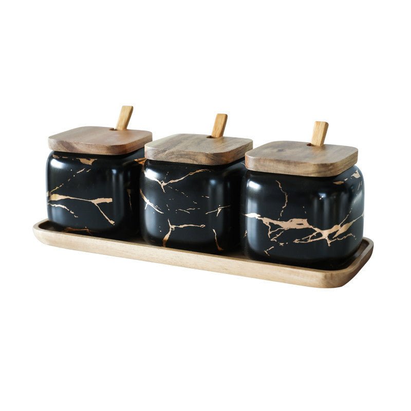Nordic Gold Marble Jar Set - Xnest