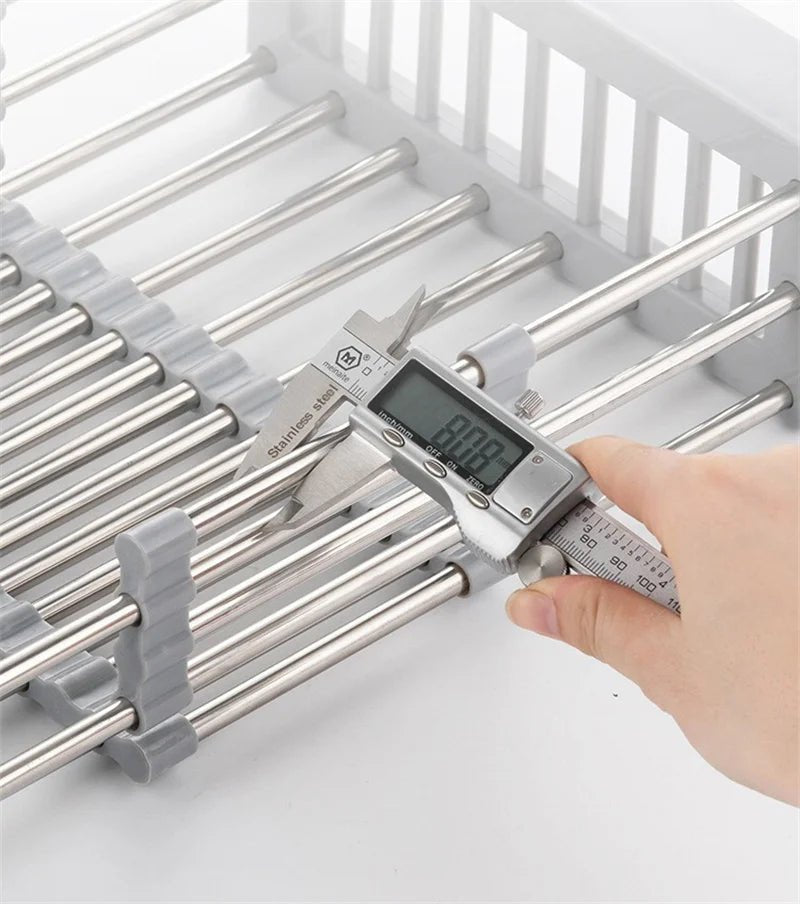 Stainless Steel Extendable Dish Drying Rack - Xnest