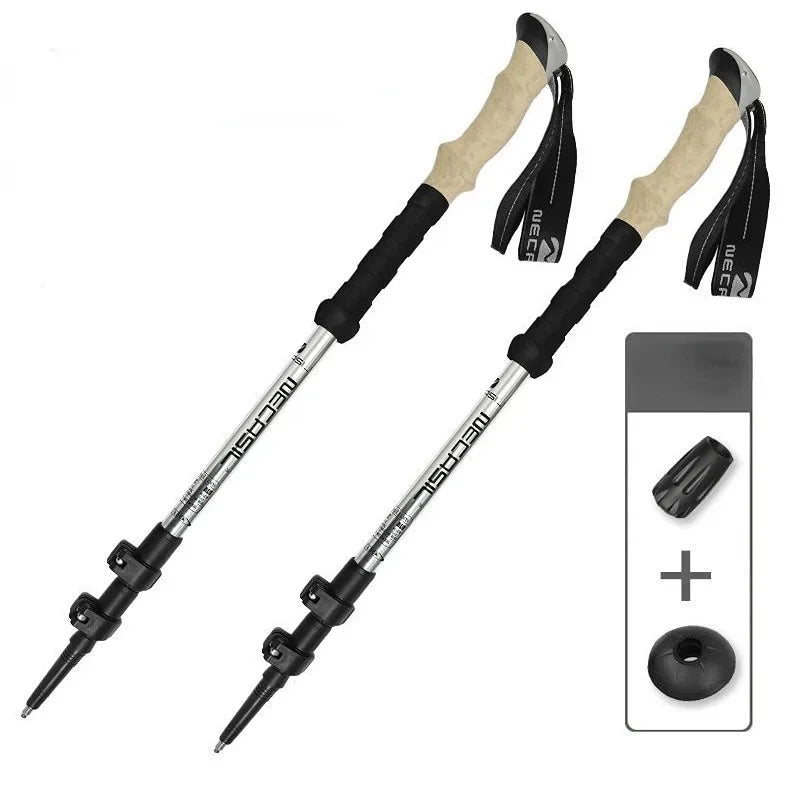 2PCS Telescopic Trekking Poles Walking Sticks - Xnest