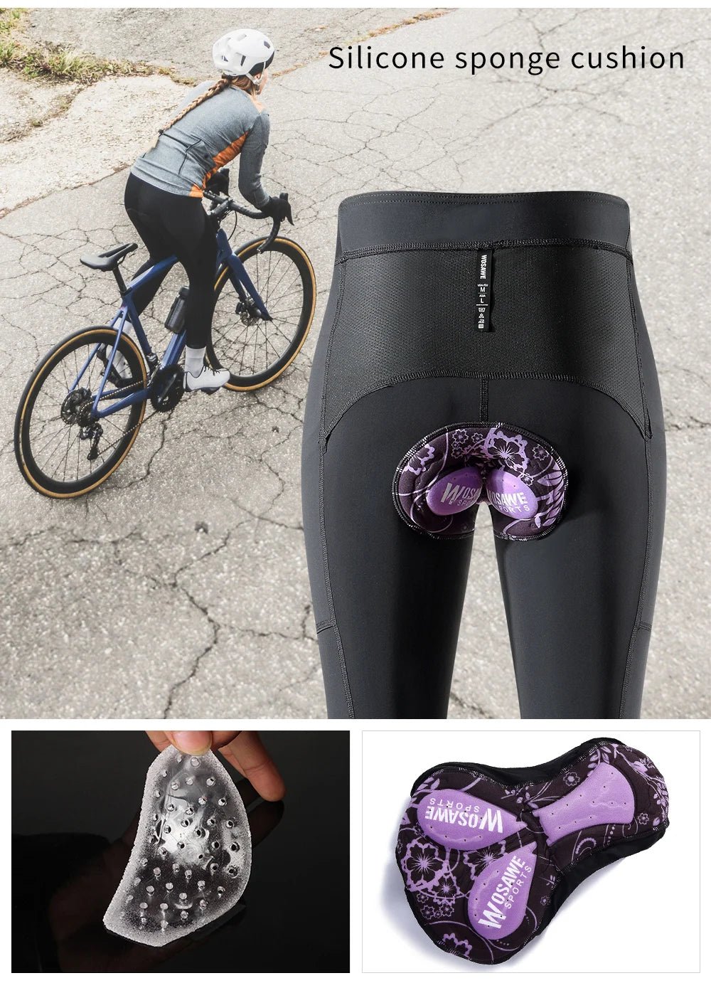 WOSAWE Women's Breathable Cycling Pants - Xnest