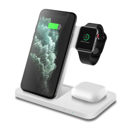 3 in 1 15W Fast Wireless Charging Dock Station for Iphones, Airpods and Apple Watch - Xnest
