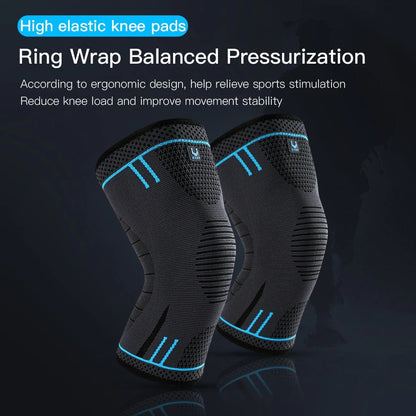 1 Pcs Compression Knee Support Sleeve Elastic Breathable Knee Pads - Xnest