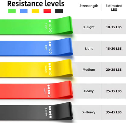 TPE Rubber Resistance Bands Fitness Set - Xnest