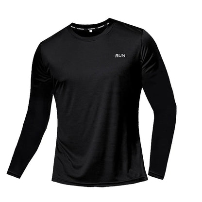 Summer Ice Silk Long Sleeve Breathable T-Shirt Men - Xnest