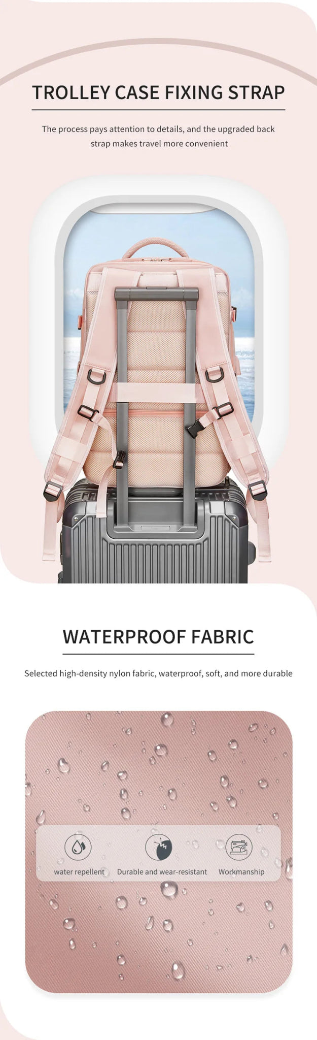 35L Travel Backpack Women Laptop Business Backpacks Multifunctional USB Charging with Shoes Pocket - Xnest