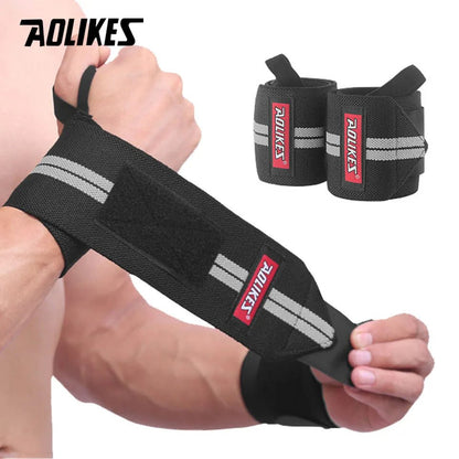 1 Pair Wrist Support Weight Lifting Gym Training Wristband - Xnest