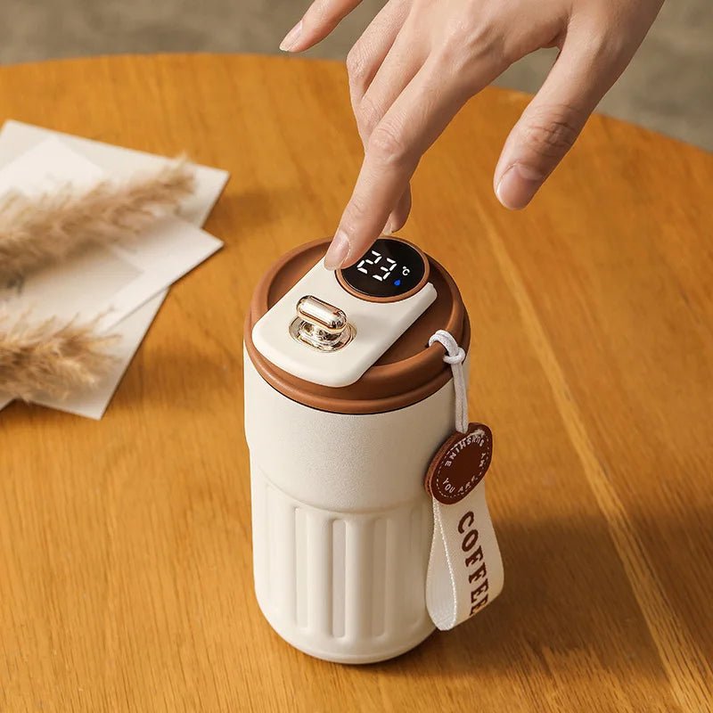 450ml Smart Temperature Display Thermos Bottle Stainless Steel Vacuum Cup - Xnest