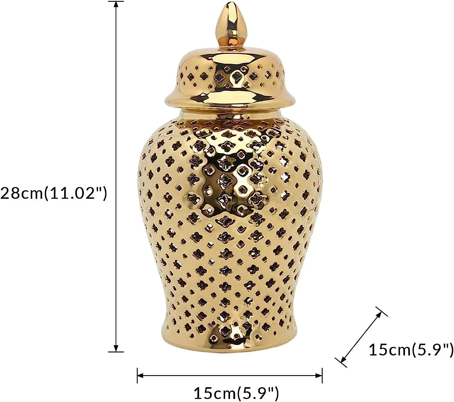 Hamptons Style Hollow Ginger Jar - Xnest