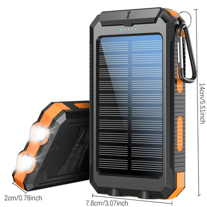 10000 Mah Portable Solar Power Bank - Xnest