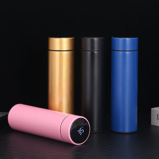 500ML Smart Water Bottle Stainless Steel Vacuum Flask with Intelligent Temperature Display - Xnest