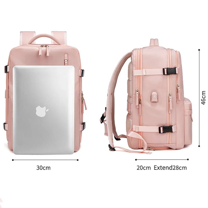 35L Travel Backpack Women Laptop Business Backpacks Multifunctional USB Charging with Shoes Pocket - Xnest
