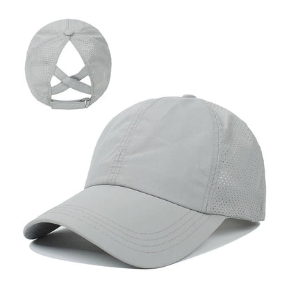 Solid Color Baseball Golf Sport Leisure Caps for Women - Xnest