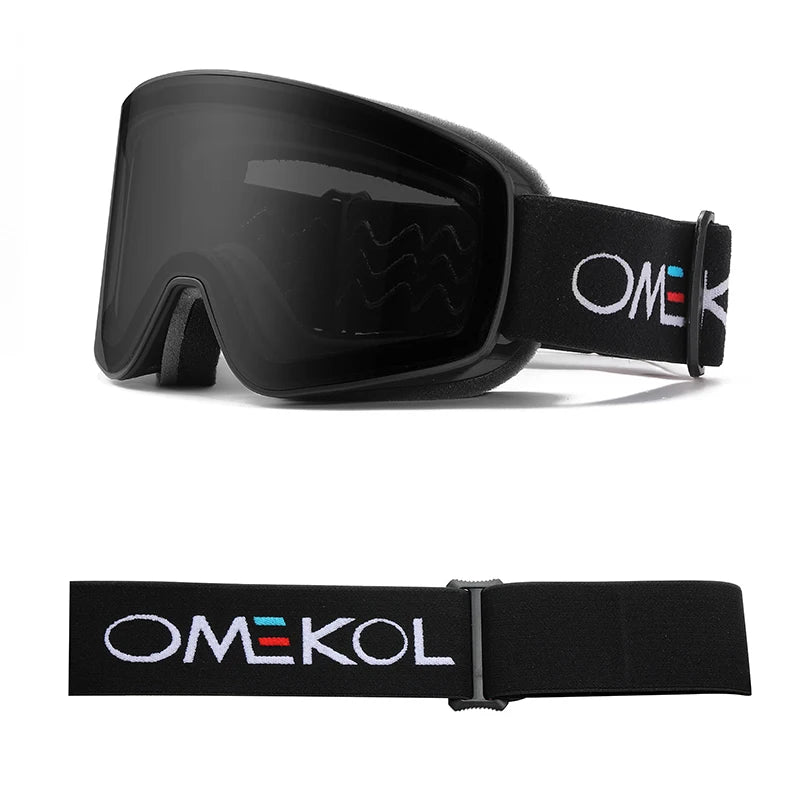 OMEKOL NEW Double Layer Anti - Fog Ski Goggles - Xnest
