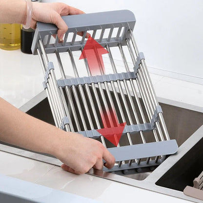 Stainless Steel Extendable Dish Drying Rack - Xnest