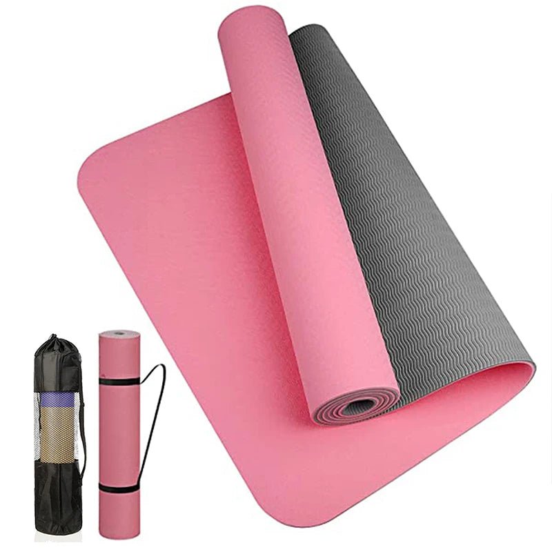 Thick two - color, non - slippery, high quality TPE yoga mat - Xnest