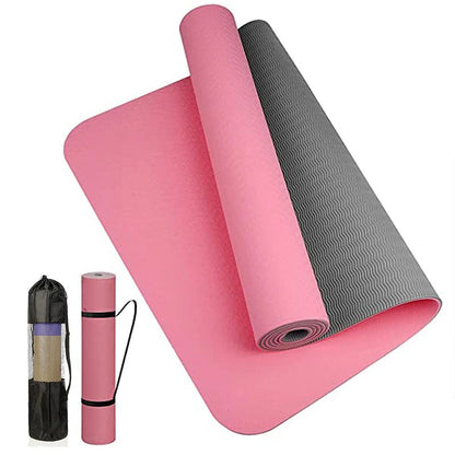 Thick two - color, non - slippery, high quality TPE yoga mat - Xnest