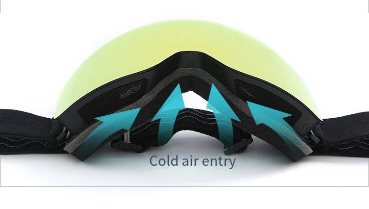 UV400 Big Ski Snowboard Goggles Snow Protection with Double Layer Anti - Fog - Xnest