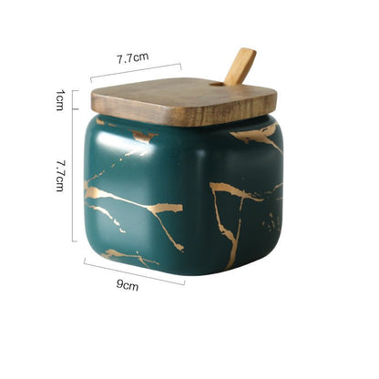 Nordic Gold Marble Jar Set - Xnest