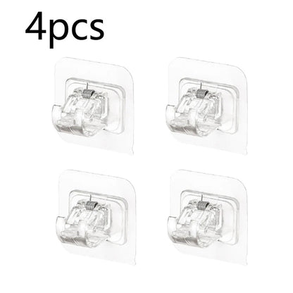 Adjustable Nail - Free Self Adhesive Curtain Rod Clip - Xnest