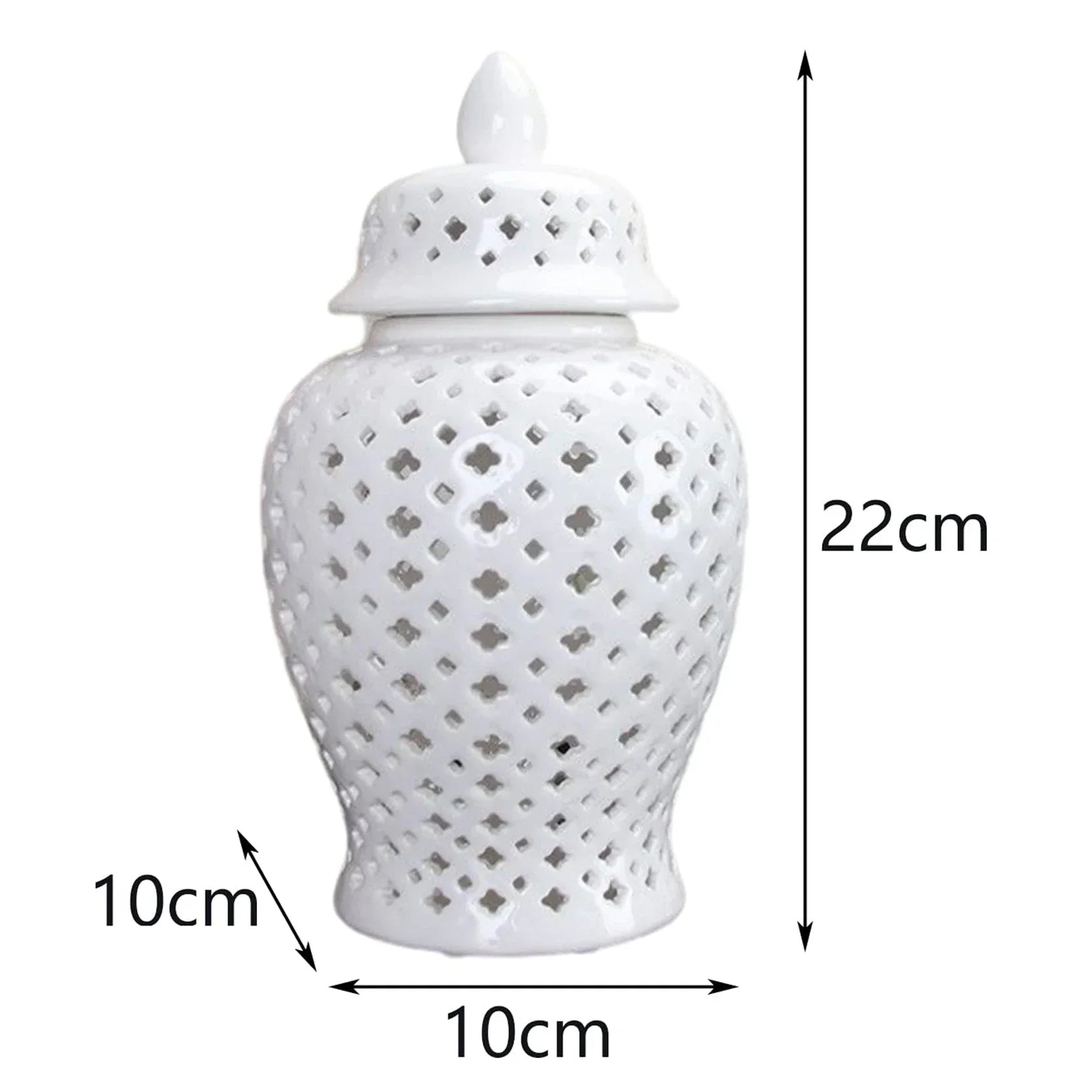 Hamptons Style Hollow Ginger Jar - Xnest