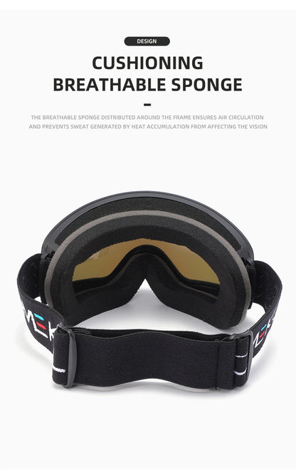 OMEKOL NEW Double Layer Anti - Fog Ski Goggles - Xnest