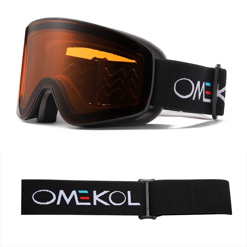 OMEKOL NEW Double Layer Anti - Fog Ski Goggles - Xnest