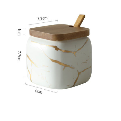 Nordic Gold Marble Jar Set - Xnest