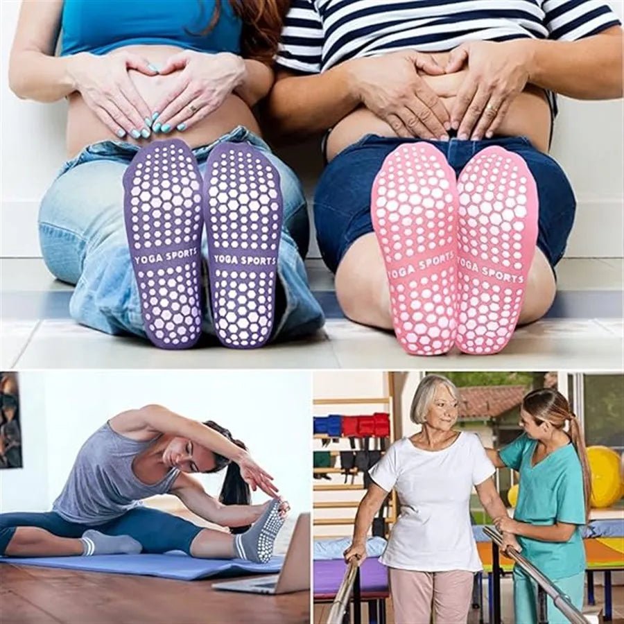 Non - slip Pilates Yoga Athletic Grip Socks for Women - Xnest