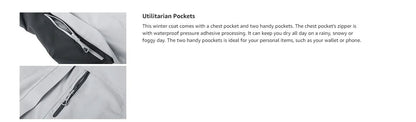 Waterproof Windproof 3 in 1 Hiking Jacket Warm Fleece Hooded Snow Ski Jacket - Xnest