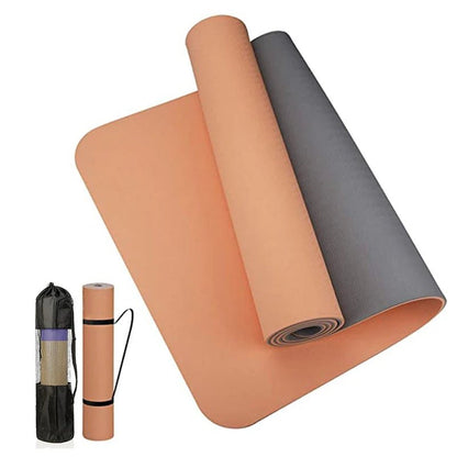 Thick two - color, non - slippery, high quality TPE yoga mat - Xnest